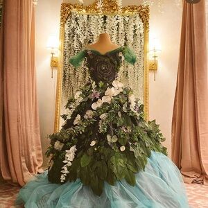 Custom Made Te Fiti Halloween Cosplay Gown Dress